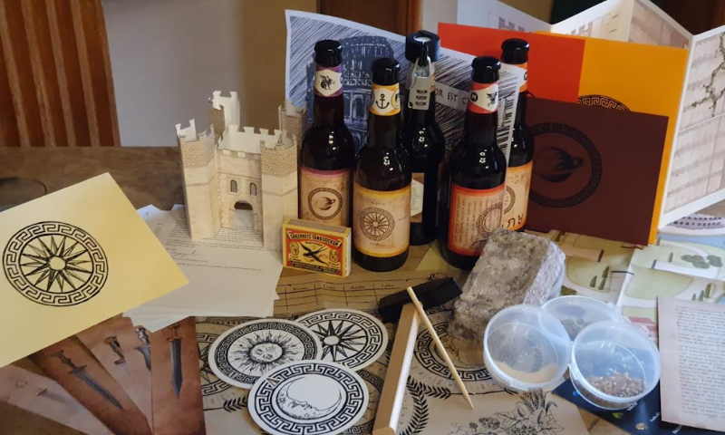 Bier mysterie spel met bier en andere benodigdheden van Maximus en Unlock the bottle 